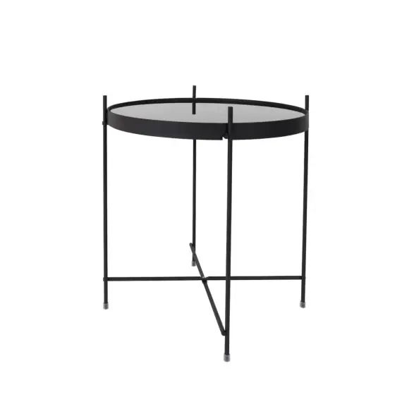 Table basse design ronde Small noir