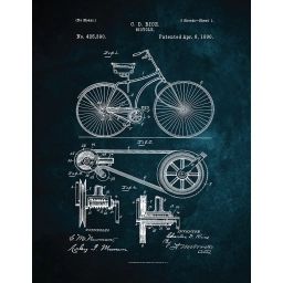 Tableau sur toile invention vélo 30×40