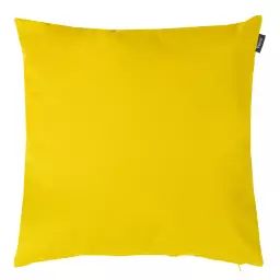 Coussin extérieur jaune 43×43