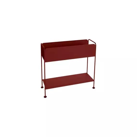 Cache-pot Picolino en Métal, Acier – Couleur Rouge – 66 x 23 x 63 cm – Designer Studio