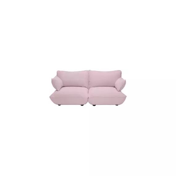 Canapé 3 places ou + Sumo en Tissu, Mousse recyclée – Couleur Rose – 210 x 108 x 90 cm