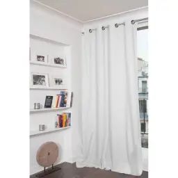 Rideau occultant total blanc 135 x 250