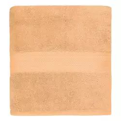 Drap de bain 550gr/m²  pêche 70×140 cm