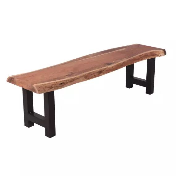 Banc bois et acier L160