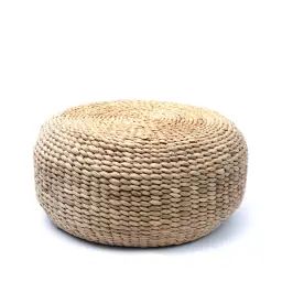Pouf rond en jacinthe d&rsquo;eau D60