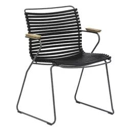 Fauteuil Click en Plastique, Métal – Couleur Noir – 55 x 84.9 x 82 cm – Designer Henrik  Pedersen