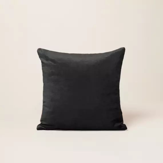Housse de coussin CASTIGLIONE noir et taupe – NOIR