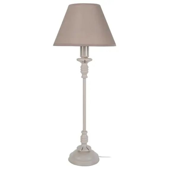 Lampe de chevet métal  taupe