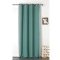 image de rideaux & voilages scandinave Rideau en 100% lin libeccio bleu vert 135 x 255 cm