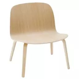 Fauteuil bas Visu en Bois, Chêne – Couleur Bois naturel – 61 x 63 x 72 cm – Designer Mika Tolvanen