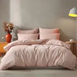 Housse de couette en coton poudre 200×200 cm