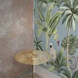 Papier Peint Jungle Tropicale Gris 250×200 cm