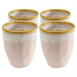 Tasse en grès rose D9 – Lot de 4
