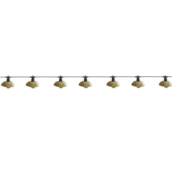Guirlande lumineuse extérieur Polyrotin Beige 5.70m
