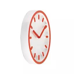 Horloge murale Horloges en Plastique, ABS – Couleur Orange – 34 x 30 x 30 cm – Designer Naoto Fukasawa