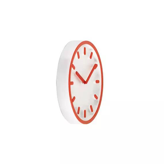 Horloge murale Horloges en Plastique, ABS – Couleur Orange – 34 x 30 x 30 cm – Designer Naoto Fukasawa