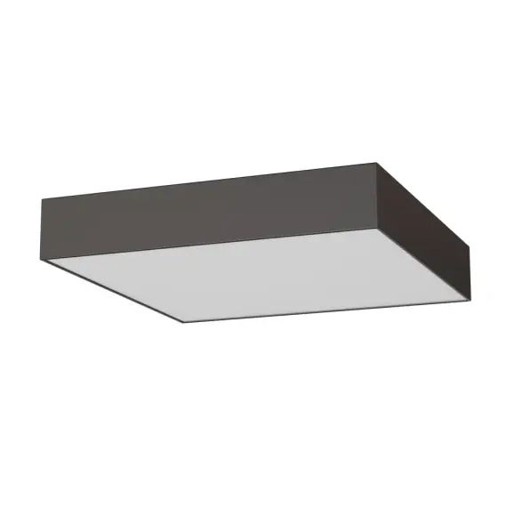 Plafonnier d&rsquo;extérieur carré gris anthracite 20 cm.
