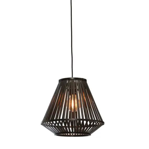 Suspension bambou  noir, h. 30cm
