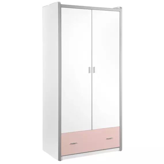 Armoire 2 portes rose