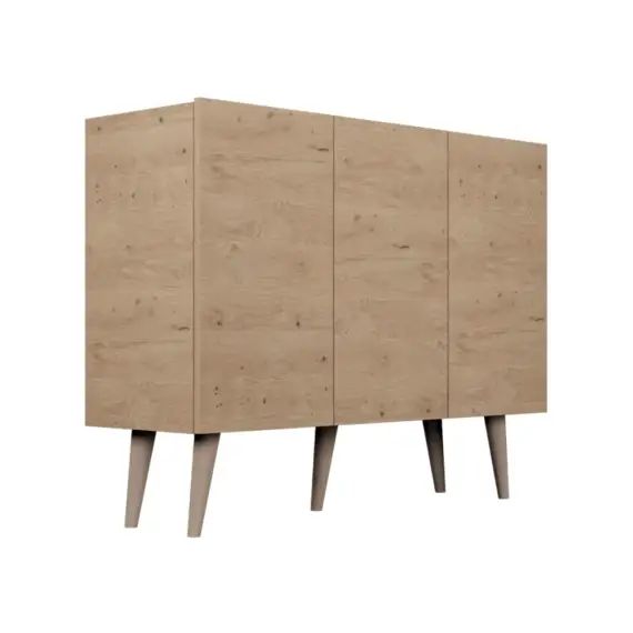 Commode 3 portes naturel