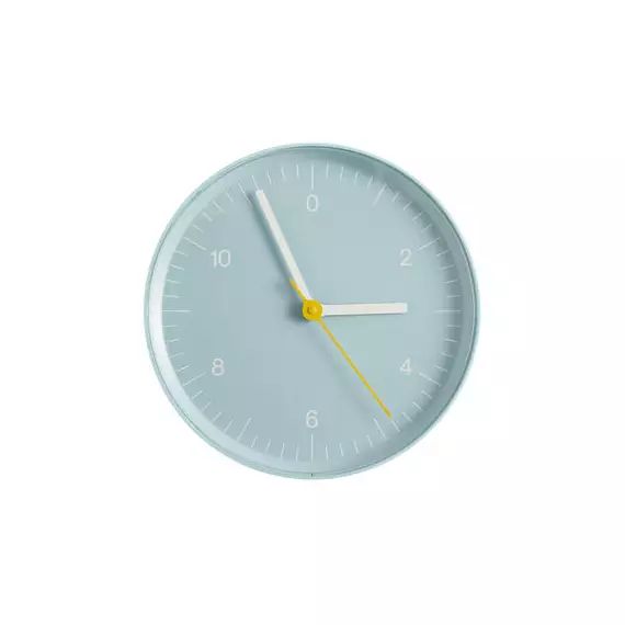 Horloge murale Horloge murale en Plastique, ABS – Couleur Bleu – 26.5 x 26.5 x 3.6 cm – Designer Jasper Morrison