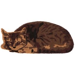 Paillasson en fibres de coco animal dormant chat