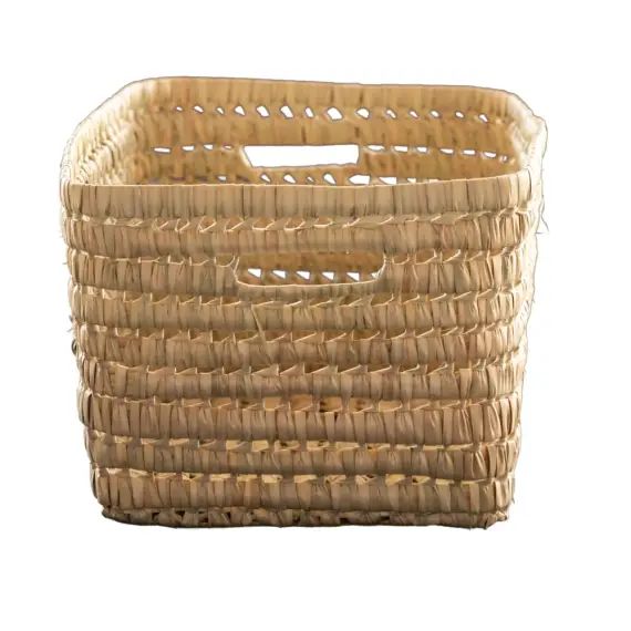 Panier de rangement rectangle  osier naturel 37 x 24 x 17 cm