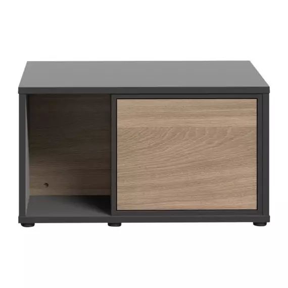 Table basse MARAUSA imitation chêne/noir