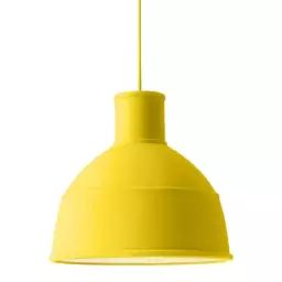 Suspension Unfold en Plastique, Silicone – Couleur Jaune – 33 x 33 x 29.5 cm – Designer Form Us With Love