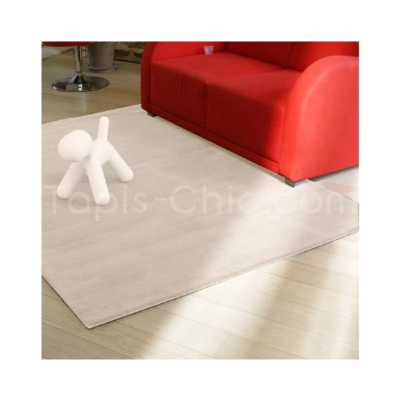 Tapis Uni Moderne Spirit Blanc Crème Rectangulaire 170 x 240 cm