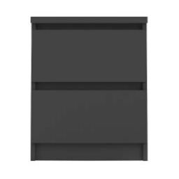 Chevet 2 tiroirs BEST LAK 2 noir mat