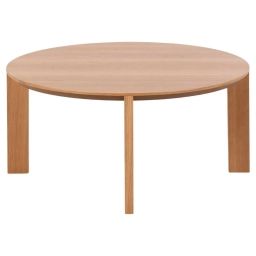 Table basse ronde 90cm en bois de chêne
