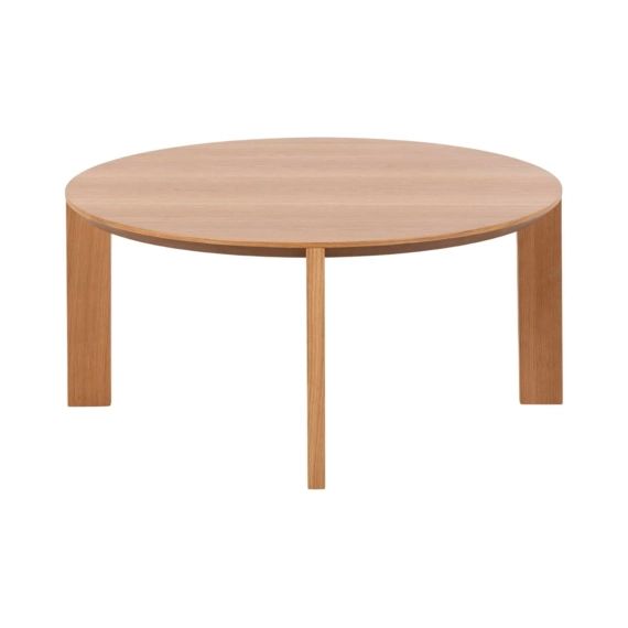 Table basse ronde 90cm en bois de chêne