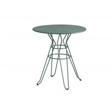 CAPRI – Table rond en acier vert D80