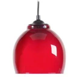 Suspension verre rouge