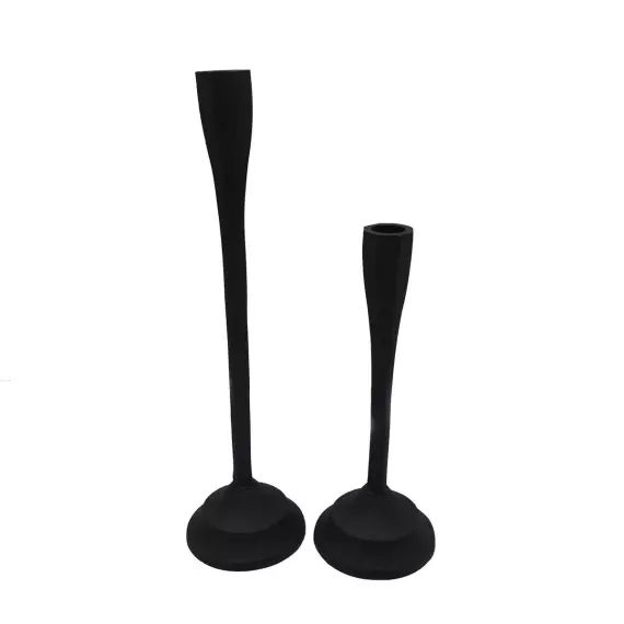 Lot de 2 bougeoirs muraux en métal doré Beliani - Mr Scandinave