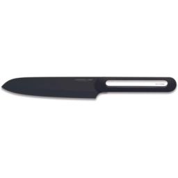 Couteau japonais LE COUTEAU DU CHEF silicone manche – lame noir Blister Pegb