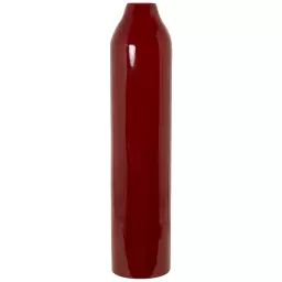 Grand vase en bambou rouge H45