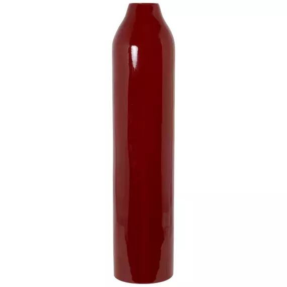 Grand vase en bambou rouge H45