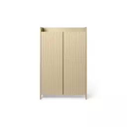 Armoire basse Sill kids en Bois, MDF peint – Couleur Beige – 110 x 70 x 40 cm – Designer Trine Andersen