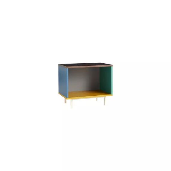 Table de chevet Colour Cabinet en Bois, Panneau en fibres de bois – Couleur Multicolore – 60 x 39 x 51 cm – Designer Muller Van Severen