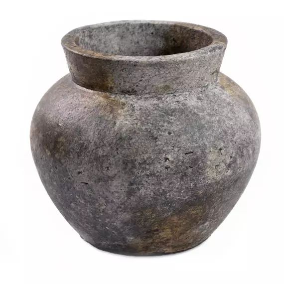 Vase en terre cuite antique gris H23