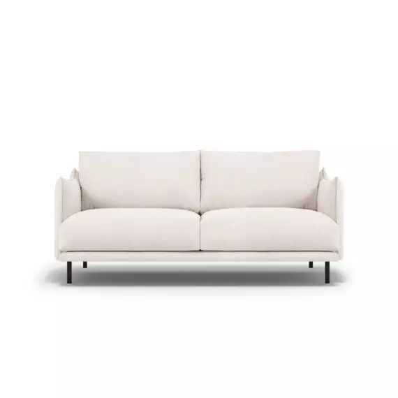 Canapé 3 places en Tissu Structurel Beige Clair