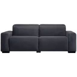 Canapé d’angle relax électrique 3 places MONZA coloris noir
