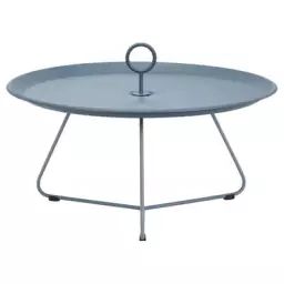 Table basse Eyelet en Métal, Métal laqué époxy – Couleur Bleu – 63.66 x 63.66 x 35 cm – Designer Henrik  Pedersen