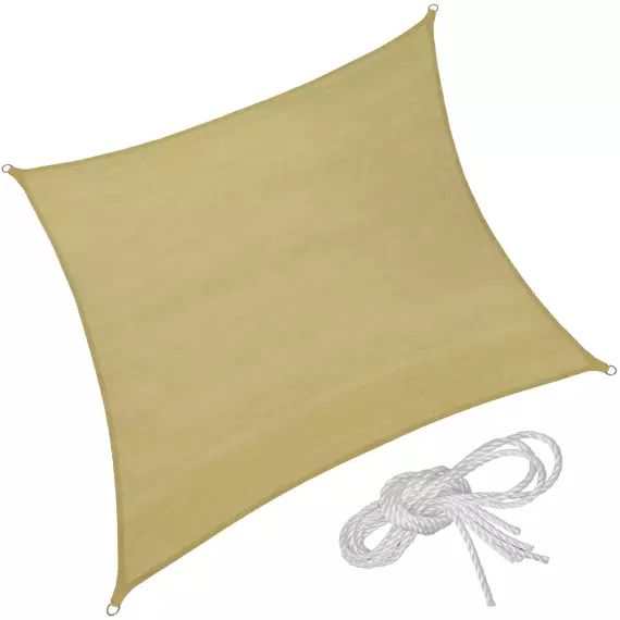 Voile d’ombrage carrée beige