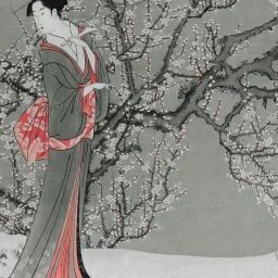 Papier peint panoramique PANORAMA sakura vinyl gris intissé l.424 x H.280 cm