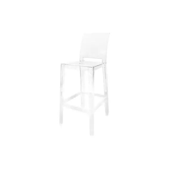 Chaise de bar Ghost en Plastique, Polycarbonate – Couleur Transparent – 65 x 38 x 100 cm – Designer Philippe Starck