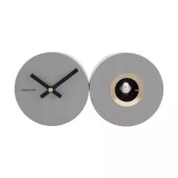Duo Cuckoo – Horloge design – Couleur – Gris
