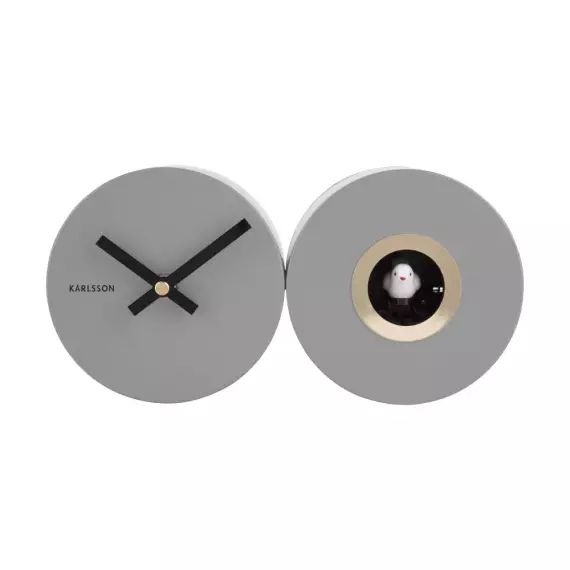 Duo Cuckoo – Horloge design – Couleur – Gris